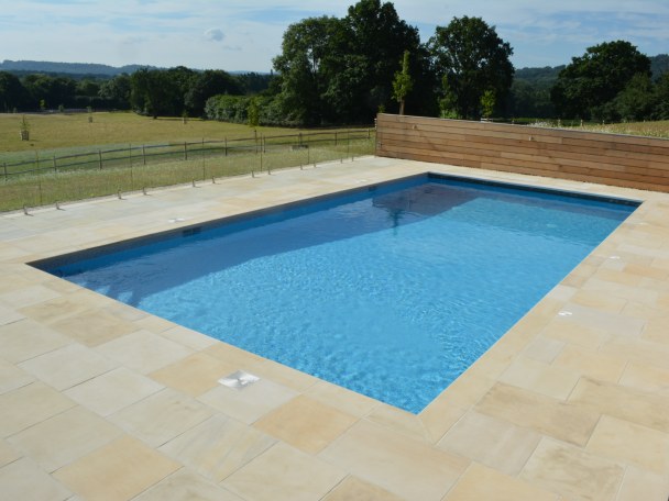 Natural Stone Pool Surround Paving