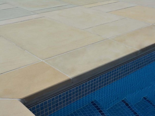Natural Stone Pool Surround Paving