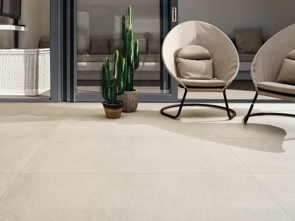 Fine Italian Porcelain Paving on Patio