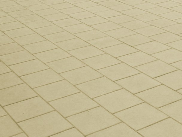 Atlantic pool paving shown in Bathstone buff colour